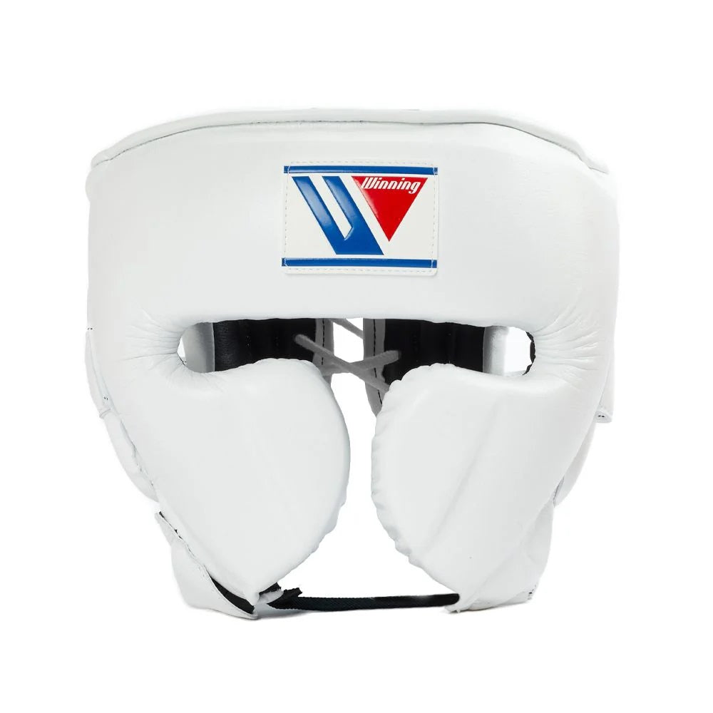 Winning Head Gear, White Winning Protection Gear, Winning Head protectors, Winning face protectors, Winning boxing gear, Winning, PF Fitness Gear, PFFITNESSGEAR